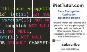 Face Recognition Application Database Design