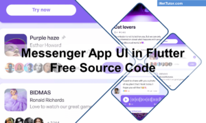 Messenger App UI in Flutter Free Source Code