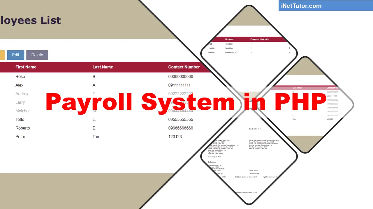 Payroll System in PHP