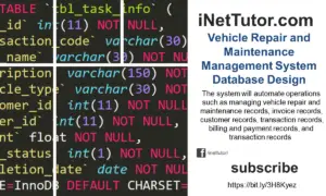 Vehicle Repair and Maintenance Management System Database Design