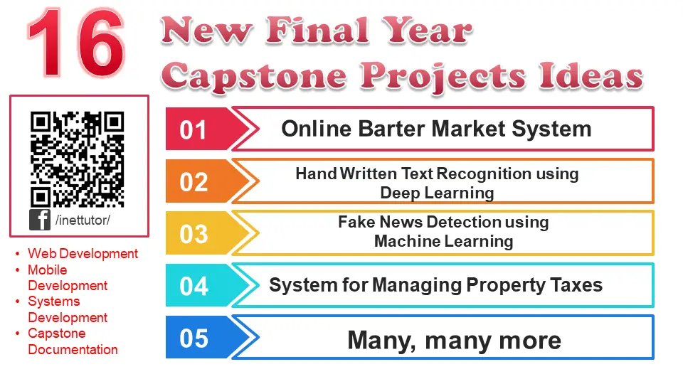 16 New Final Year Capstone Projects Ideas