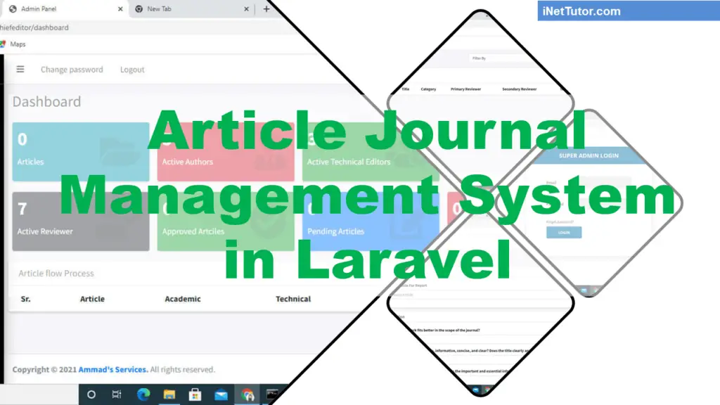 Article Journal Management System in Laravel 2025