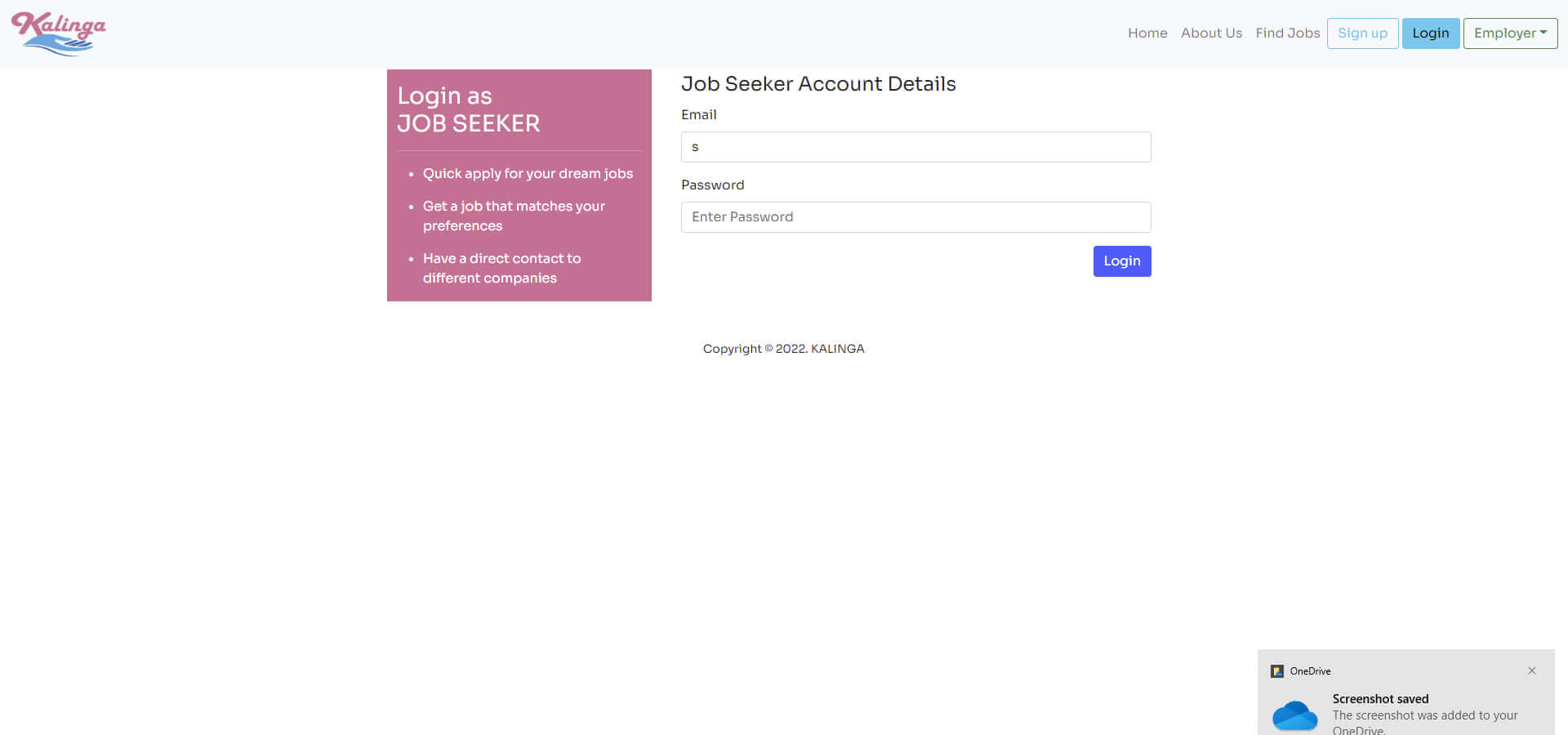 Finding Job System with Algorithm Search Job using PHP - Job Seeker Account