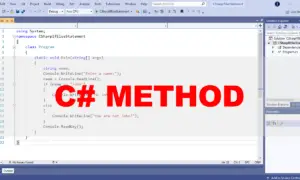 Methods in C# Video Tutorial and Source code