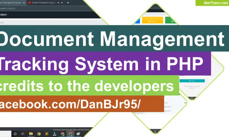 File Management System Free Template in Bootstrap and PHP - iNetTutor ...