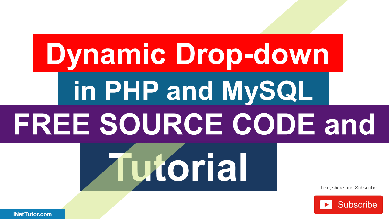 Dynamic Drop-down in PHP and MySQL Free Source code and Tutorial