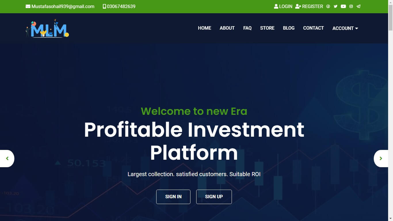 Investment Platform in PHP - Front-end