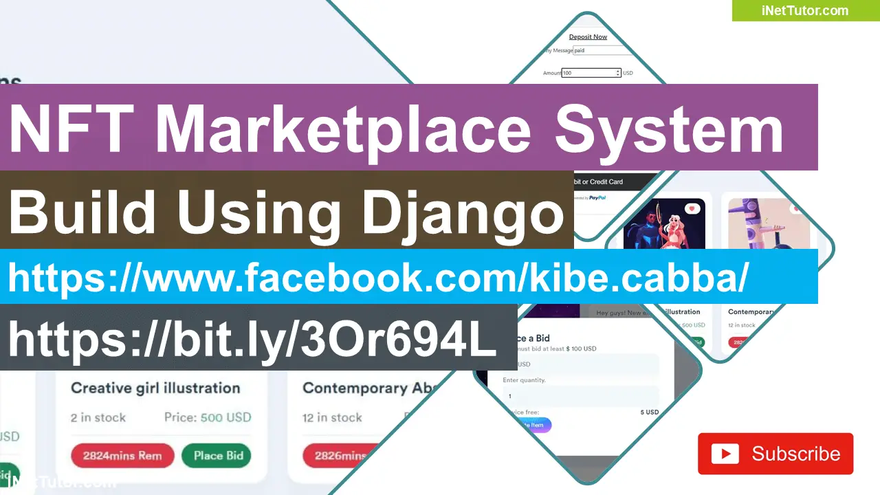 NFT Marketplace System Build Using Django