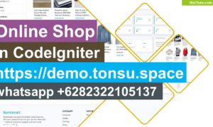 Online Shop in CodeIgniter