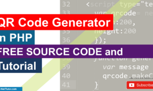 QR Code Generator in PHP Free Source code and Tutorial