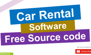 Car Rental Software Free Source code