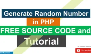 Generate Random Number in PHP