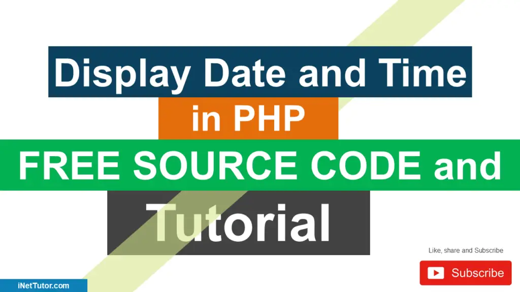 How To Display Date And Time In PHP