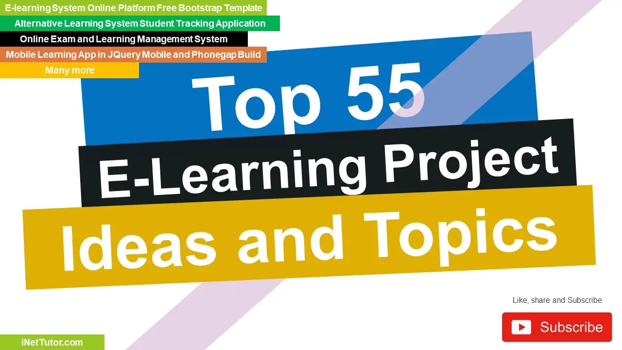 Top 55 E-Learning Project Ideas and Topics