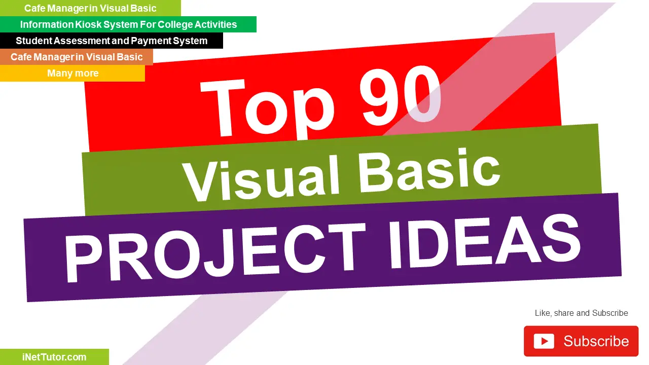 Top 90 Visual Basic Project Ideas 