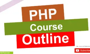 PHP Course Outline for Beginners