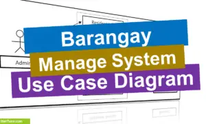 Barangay Management System Use Case Diagram - Cover