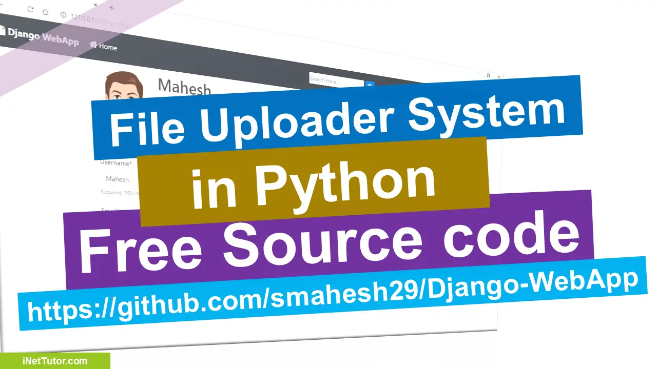 File Uploader System in Python Free Source code