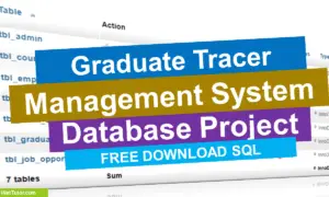 Graduate Tracer System Database Project