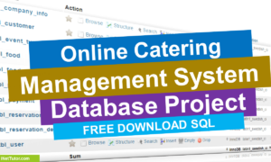 Online Catering System Database Project