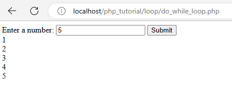 Dynamic PHP Loops using HTML Form - do while loop