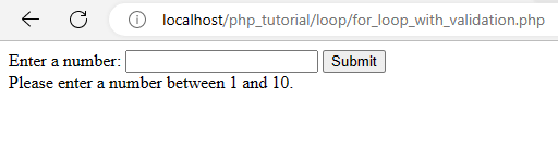 Dynamic PHP Loops using HTML Form - loop with validation
