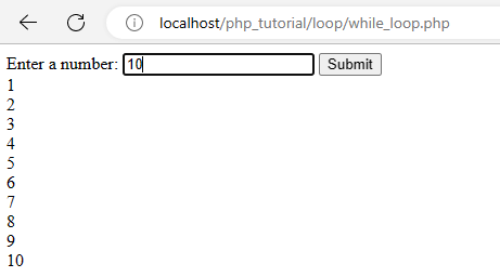 Dynamic PHP Loops using HTML Form - while loop