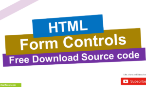 HTML Form Controls