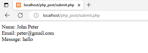 PHP Form Handling - submit_post
