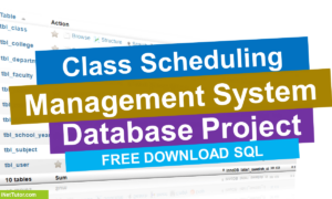 Class Scheduling Database Project