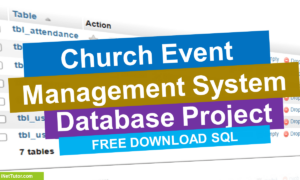 Church Event Management System Database Design