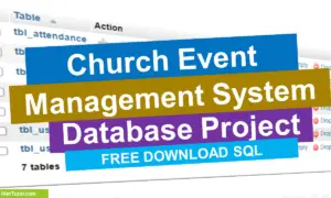 Church Event Management System Database Design