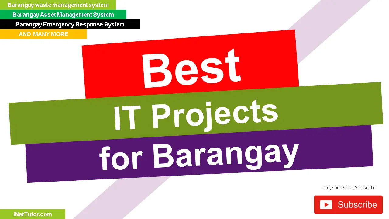 capstone project ideas for barangay