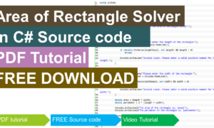 Area of Rectangle Solver in CSharp
