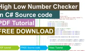 High Low Number in CSharp