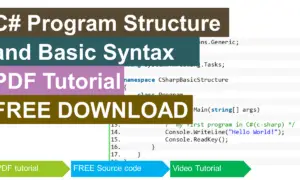 C# Program Structure and Basic Syntax