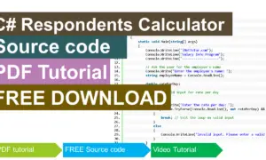 Respondents Calculator in CSharp