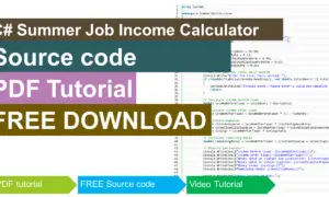 Summer Job Income Calculator