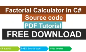 Factorial Calculator in CSharp