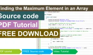 Finding the Maximum Element in an Array