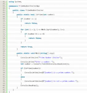 Prime Number Checker in C# - iNetTutor.com