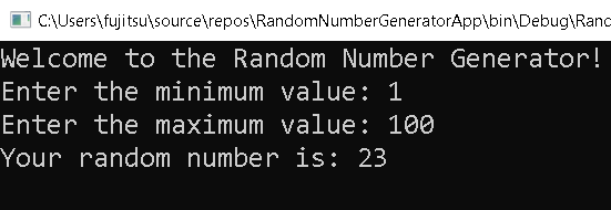Random Number Generator in CSharp - output