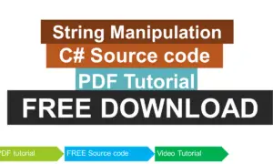 String Manipulation in CSharp