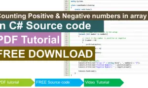 Counting Positive and Negative Numbers Array