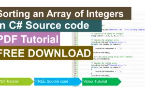 Sorting an Array of Integers in CSharp