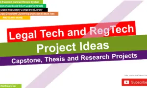 Legal Tech and RegTech Project Ideas