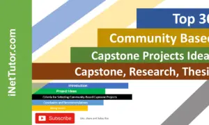Top 30 Community Based Capstone Projects