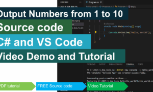 Output Numbers from 1 to 10 in CSharp