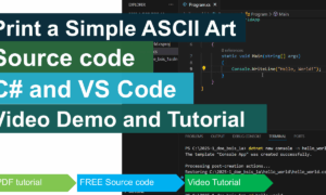 Print a Simple ASCII Art in CSharp