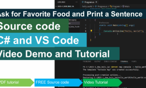 Ask for Favorite Food and Print a Sentence in CSharp
